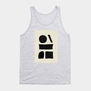 Black Paint Shapes Tank Top